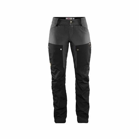 Fjallraven Women Keb Hiking Pants Black Grey PH112207 Philippines